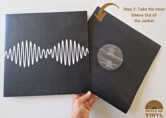 how to take vinyl out of sleeve Take the Inner Sleeve Out of the Jacket