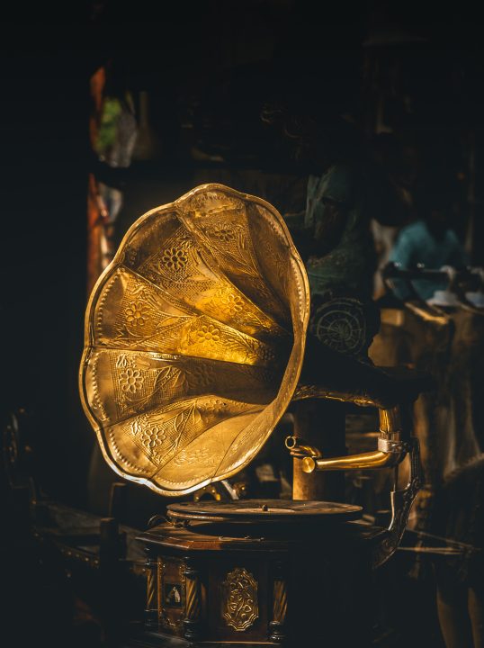 old record player