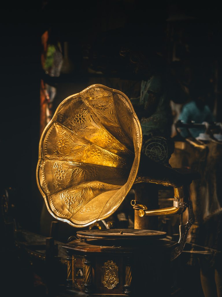 old record player